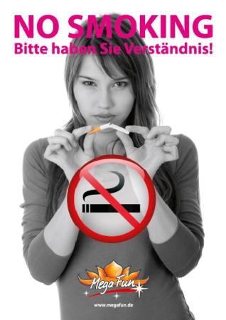 Plakat "NO SMOKING" - DIN A3